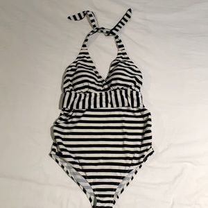 Motherhood Maternity Striped Suit